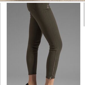 J Brand Carey Jewel black Zip Moto Crop jeans 27 -